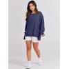 imageANRABESS Womens Oversized Sweatshirts Crew Neck Long Sleeve Shirts Casual Loose Slit 2025 Fall ClothesNavy Blue