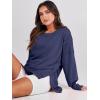 imageANRABESS Womens Oversized Sweatshirts Crew Neck Long Sleeve Shirts Casual Loose Slit 2025 Fall ClothesNavy Blue