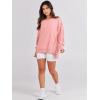 imageANRABESS Womens Oversized Sweatshirts Crew Neck Long Sleeve Shirts Casual Loose Slit 2025 Fall ClothesPink