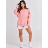 imageANRABESS Womens Oversized Sweatshirts Crew Neck Long Sleeve Shirts Casual Loose Slit 2025 Fall ClothesPink