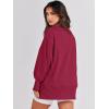 imageANRABESS Womens Oversized Sweatshirts Crew Neck Long Sleeve Shirts Casual Loose Slit 2025 Fall ClothesRed