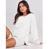 imageANRABESS Womens Oversized Sweatshirts Crew Neck Long Sleeve Shirts Casual Loose Slit 2025 Fall ClothesWhite