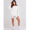 imageANRABESS Womens Oversized Sweatshirts Crew Neck Long Sleeve Shirts Casual Loose Slit 2025 Fall ClothesWhite