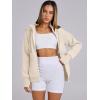 imageANRABESS Womens Zip Up Hoodies Fleece Jackets Long Sleeve Sweatshirts Pockets Casual Fall Fashion Preppy Outfits Y2k ClothesApricot