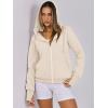 imageANRABESS Womens Zip Up Hoodies Fleece Jackets Long Sleeve Sweatshirts Pockets Casual Fall Fashion Preppy Outfits Y2k ClothesApricot