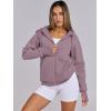 imageANRABESS Womens Zip Up Hoodies Fleece Jackets Long Sleeve Sweatshirts Pockets Casual Fall Fashion Preppy Outfits Y2k ClothesGrey Purple