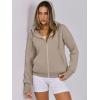 imageANRABESS Womens Zip Up Hoodies Fleece Jackets Long Sleeve Sweatshirts Pockets Casual Fall Fashion Preppy Outfits Y2k ClothesKhaki