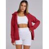 imageANRABESS Womens Zip Up Hoodies Fleece Jackets Long Sleeve Sweatshirts Pockets Casual Fall Fashion Preppy Outfits Y2k ClothesRed