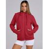 imageANRABESS Womens Zip Up Hoodies Fleece Jackets Long Sleeve Sweatshirts Pockets Casual Fall Fashion Preppy Outfits Y2k ClothesRed