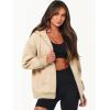 imageANRABESS Womens Zip Up Hoodies Long Sleeve Oversized Sweatshirts Fleece Y2K Jacket Pockets 2025 Fall Outfits Fashion ClothesAlmond