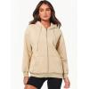 imageANRABESS Womens Zip Up Hoodies Long Sleeve Oversized Sweatshirts Fleece Y2K Jacket Pockets 2025 Fall Outfits Fashion ClothesAlmond