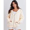 imageANRABESS Womens Zip Up Hoodies Long Sleeve Oversized Sweatshirts Fleece Y2K Jacket Pockets 2025 Fall Outfits Fashion ClothesApricot