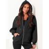 imageANRABESS Womens Zip Up Hoodies Long Sleeve Oversized Sweatshirts Fleece Y2K Jacket Pockets 2025 Fall Outfits Fashion ClothesBlack