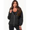 imageANRABESS Womens Zip Up Hoodies Long Sleeve Oversized Sweatshirts Fleece Y2K Jacket Pockets 2025 Fall Outfits Fashion ClothesBlack