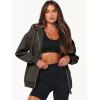 imageANRABESS Womens Zip Up Hoodies Long Sleeve Oversized Sweatshirts Fleece Y2K Jacket Pockets 2025 Fall Outfits Fashion ClothesBlack Grey