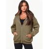 imageANRABESS Womens Zip Up Hoodies Long Sleeve Oversized Sweatshirts Fleece Y2K Jacket Pockets 2025 Fall Outfits Fashion ClothesBrown
