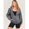 imageANRABESS Womens Zip Up Hoodies Long Sleeve Oversized Sweatshirts Fleece Y2K Jacket Pockets 2025 Fall Outfits Fashion ClothesDark Grey