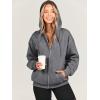 imageANRABESS Womens Zip Up Hoodies Long Sleeve Oversized Sweatshirts Fleece Y2K Jacket Pockets 2025 Fall Outfits Fashion ClothesDark Grey