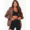 imageANRABESS Womens Zip Up Hoodies Long Sleeve Oversized Sweatshirts Fleece Y2K Jacket Pockets 2025 Fall Outfits Fashion ClothesDeep Brown