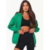 imageANRABESS Womens Zip Up Hoodies Long Sleeve Oversized Sweatshirts Fleece Y2K Jacket Pockets 2025 Fall Outfits Fashion ClothesGrass