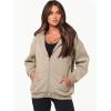 imageANRABESS Womens Zip Up Hoodies Long Sleeve Oversized Sweatshirts Fleece Y2K Jacket Pockets 2025 Fall Outfits Fashion ClothesKhaki