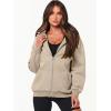 imageANRABESS Womens Zip Up Hoodies Long Sleeve Oversized Sweatshirts Fleece Y2K Jacket Pockets 2025 Fall Outfits Fashion ClothesKhaki