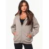 imageANRABESS Womens Zip Up Hoodies Long Sleeve Oversized Sweatshirts Fleece Y2K Jacket Pockets 2025 Fall Outfits Fashion ClothesLight Khaki