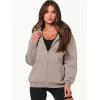 imageANRABESS Womens Zip Up Hoodies Long Sleeve Oversized Sweatshirts Fleece Y2K Jacket Pockets 2025 Fall Outfits Fashion ClothesLight Khaki