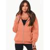 imageANRABESS Womens Zip Up Hoodies Long Sleeve Oversized Sweatshirts Fleece Y2K Jacket Pockets 2025 Fall Outfits Fashion ClothesOrange
