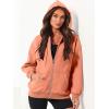 imageANRABESS Womens Zip Up Hoodies Long Sleeve Oversized Sweatshirts Fleece Y2K Jacket Pockets 2025 Fall Outfits Fashion ClothesOrange