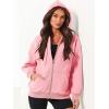 imageANRABESS Womens Zip Up Hoodies Long Sleeve Oversized Sweatshirts Fleece Y2K Jacket Pockets 2025 Fall Outfits Fashion ClothesPink