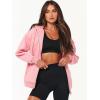 imageANRABESS Womens Zip Up Hoodies Long Sleeve Oversized Sweatshirts Fleece Y2K Jacket Pockets 2025 Fall Outfits Fashion ClothesPink