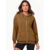 imageANRABESS Womens Zip Up Hoodies Long Sleeve Oversized Sweatshirts Fleece Y2K Jacket Pockets 2025 Fall Outfits Fashion ClothesRust Yellow