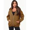 imageANRABESS Womens Zip Up Hoodies Long Sleeve Oversized Sweatshirts Fleece Y2K Jacket Pockets 2025 Fall Outfits Fashion ClothesRust Yellow