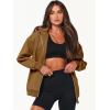 imageANRABESS Womens Zip Up Hoodies Long Sleeve Oversized Sweatshirts Fleece Y2K Jacket Pockets 2025 Fall Outfits Fashion ClothesRust Yellow