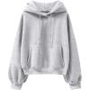imageANRABESS Womens Oversized Hoodies Lantern sleeve Fleece Sweatshirts 2024 Winter Loose Pullover Preppy Top ClothesGrey