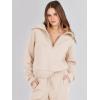 imageANRABESS Women 2 Piece Outfits Sweatsuit Oversized Sweatshirt Sweatpants Tracksuit Sweat Lounge Matching Set 2025 Fall TrendyApricot