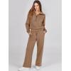 imageANRABESS Women 2 Piece Outfits Sweatsuit Oversized Sweatshirt Sweatpants Tracksuit Sweat Lounge Matching Set 2025 Fall TrendyBrown