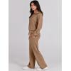 imageANRABESS Women 2 Piece Outfits Sweatsuit Oversized Sweatshirt Sweatpants Tracksuit Sweat Lounge Matching Set 2025 Fall TrendyBrown