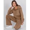 imageANRABESS Women 2 Piece Outfits Sweatsuit Oversized Sweatshirt Sweatpants Tracksuit Sweat Lounge Matching Set 2025 Fall TrendyBrown