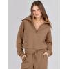 imageANRABESS Women 2 Piece Outfits Sweatsuit Oversized Sweatshirt Sweatpants Tracksuit Sweat Lounge Matching Set 2025 Fall TrendyBrown
