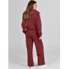 imageANRABESS Women 2 Piece Outfits Sweatsuit Oversized Sweatshirt Sweatpants Tracksuit Sweat Lounge Matching Set 2025 Fall TrendyBurgundy