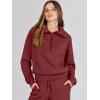 imageANRABESS Women 2 Piece Outfits Sweatsuit Oversized Sweatshirt Sweatpants Tracksuit Sweat Lounge Matching Set 2025 Fall TrendyBurgundy