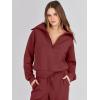 imageANRABESS Women 2 Piece Outfits Sweatsuit Oversized Sweatshirt Sweatpants Tracksuit Sweat Lounge Matching Set 2025 Fall TrendyBurgundy