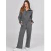 imageANRABESS Women 2 Piece Outfits Sweatsuit Oversized Sweatshirt Sweatpants Tracksuit Sweat Lounge Matching Set 2025 Fall TrendyDark Grey