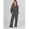 imageANRABESS Women 2 Piece Outfits Sweatsuit Oversized Sweatshirt Sweatpants Tracksuit Sweat Lounge Matching Set 2025 Fall TrendyGray