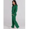 imageANRABESS Women 2 Piece Outfits Sweatsuit Oversized Sweatshirt Sweatpants Tracksuit Sweat Lounge Matching Set 2025 Fall TrendyGreen