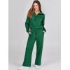 imageANRABESS Women 2 Piece Outfits Sweatsuit Oversized Sweatshirt Sweatpants Tracksuit Sweat Lounge Matching Set 2025 Fall TrendyGreen