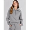 imageANRABESS Women 2 Piece Outfits Sweatsuit Oversized Sweatshirt Sweatpants Tracksuit Sweat Lounge Matching Set 2025 Fall TrendyGrey