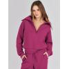 imageANRABESS Women 2 Piece Outfits Sweatsuit Oversized Sweatshirt Sweatpants Tracksuit Sweat Lounge Matching Set 2025 Fall TrendyHot Pink